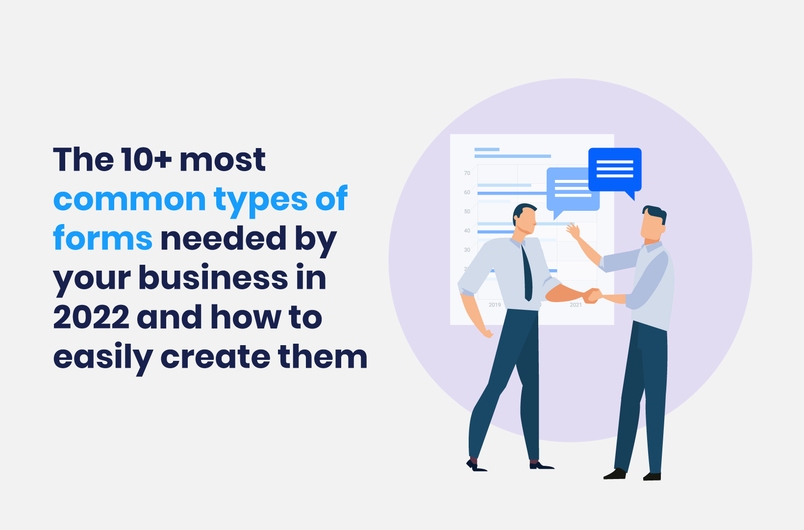 Intro image by blog article The 10+ Most Common Types of Forms Needed by Your Business in 2022 and How to Easily Create Them