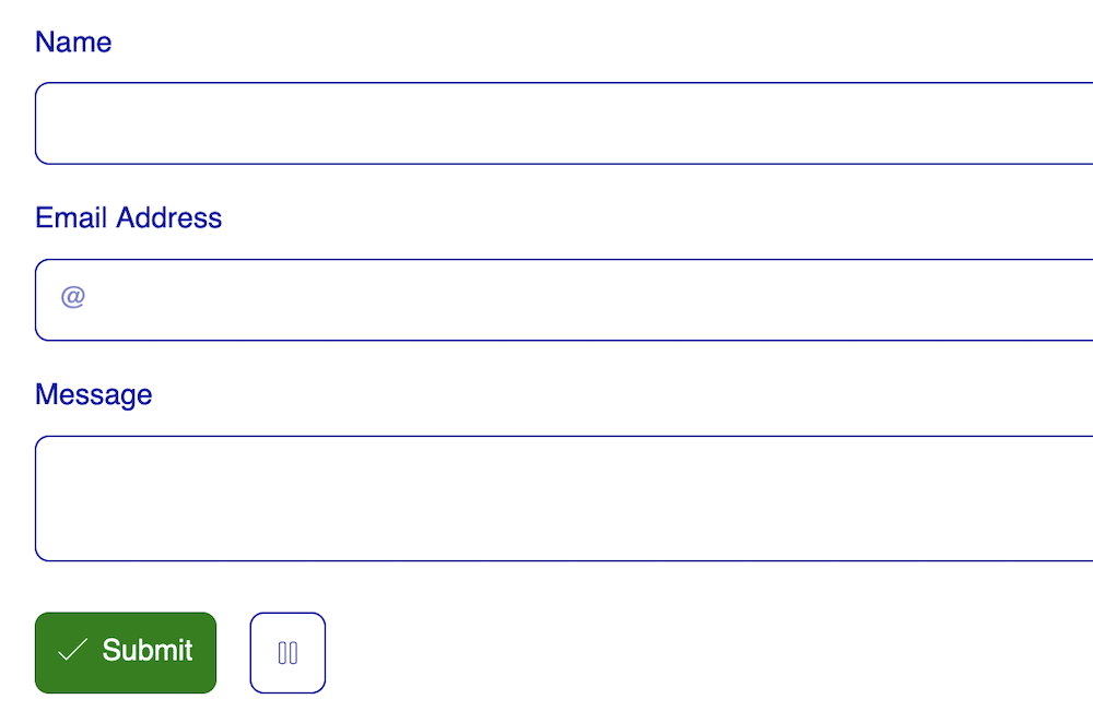 A complete contact form.