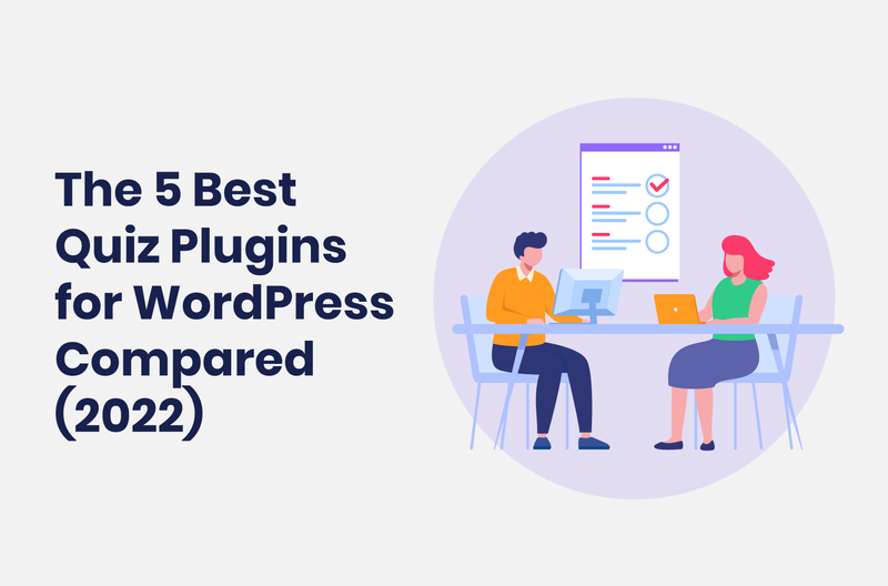 Intro image by blog article The 5 Best Quiz Plugins for WordPress Compared (2022)