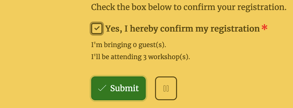 A contact form CTA button that reads, “Submit”.