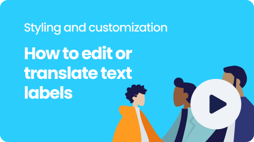 Visual thumbnail for the video 'How to edit or translate text labels'