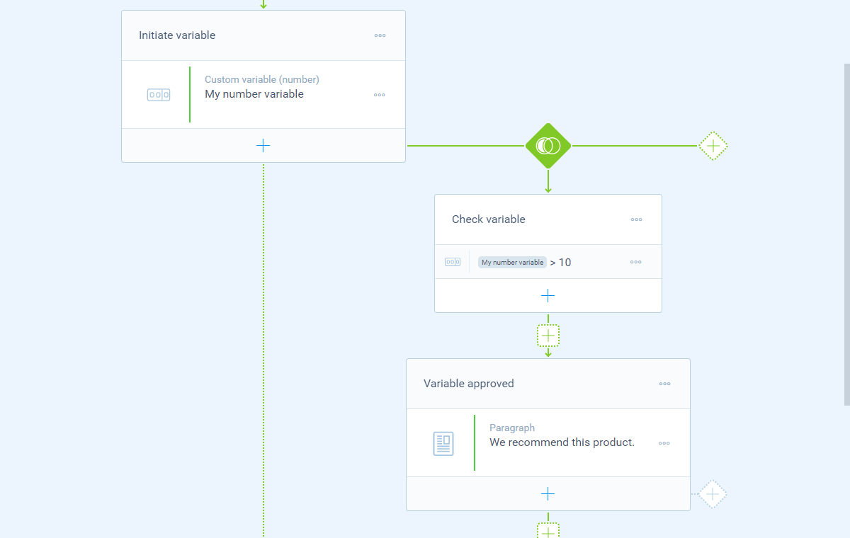 Screenshot of the form builder in Tripetto