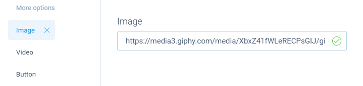Screenshot of Giphy
